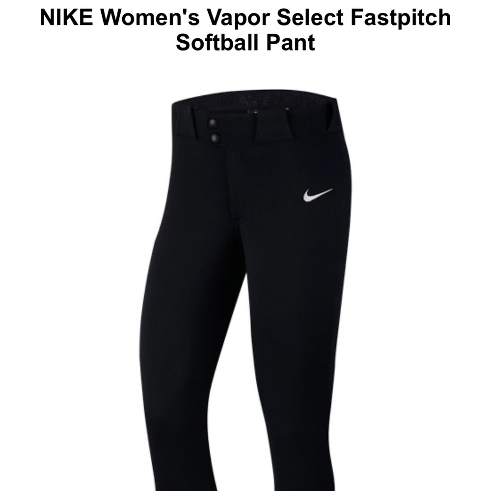 NIKE Women's Black Vapor Select Fastpitch Softball Pants (L/XL)